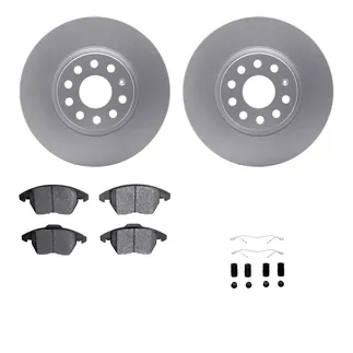 R1 Concepts WDUH1-74148 Carbon Series Brake Rotors W/ 5000 Oep Brake Pads & Hdw